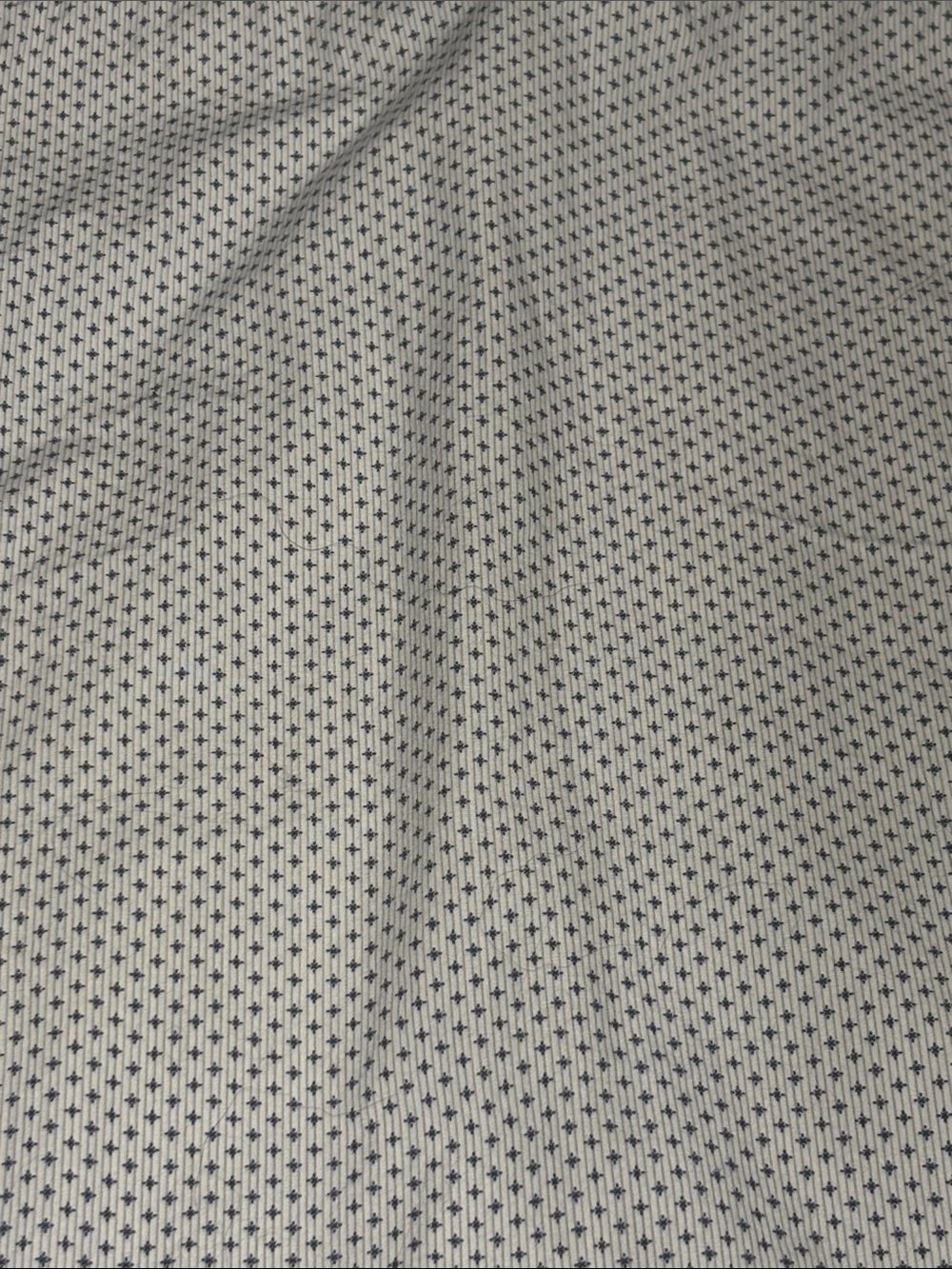 Soul of London White Dress Shirt with Navy Micro Dot and Contrast Trim - Picture 5 of 5